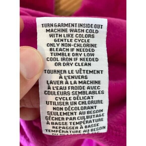 NWT $88 Magaschoni Velvet Sweat Suit Size XL Women’s Fuchsia - Picture 7 of 16